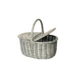 Καλάθι πικ νικ γκρι