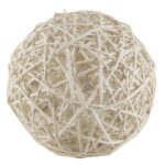 Διακοσμητική μπάλα 40 cm λευκή