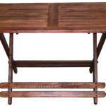 Τραπεζάκι ξύλινο πτυσσόμενο 70χ124 εκ με πλαισιο